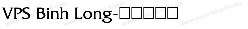 VPS Binh Long字体转换